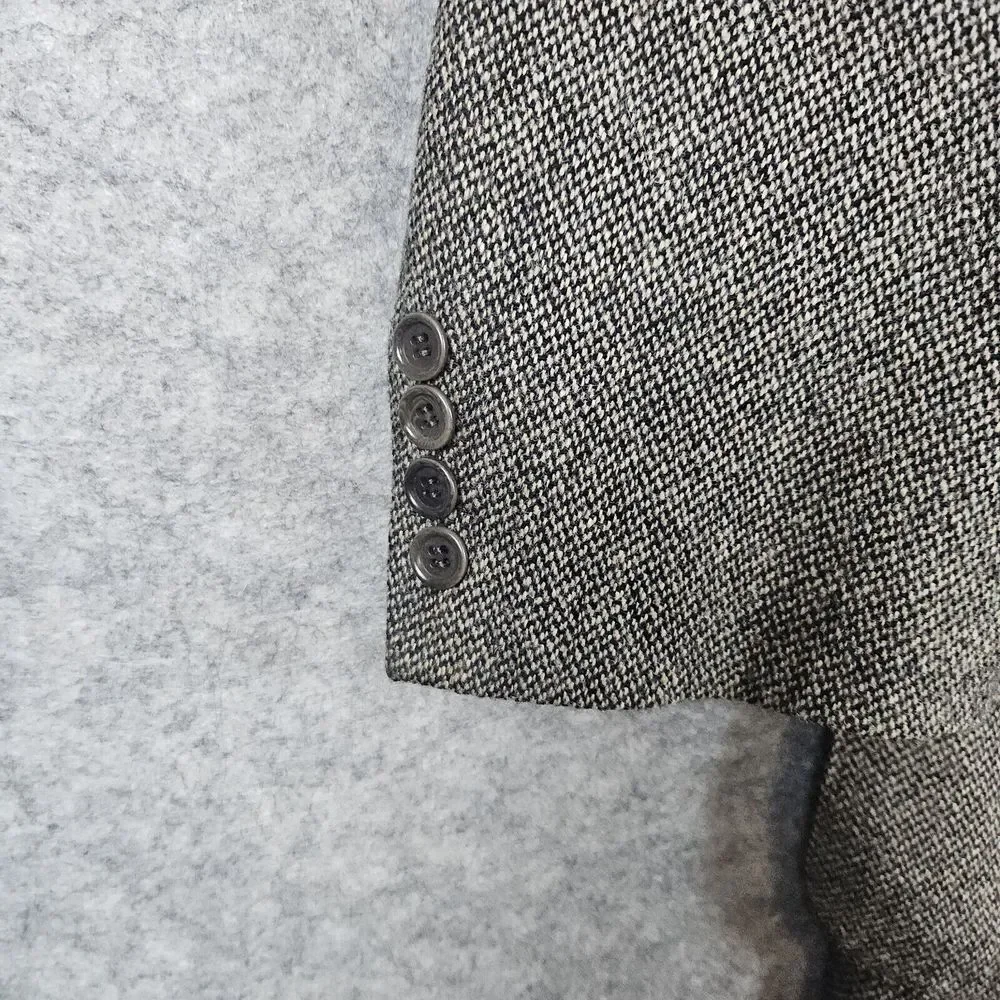 Nordstrom Natural‎ Style Men's Blazer Size 46 Gray Harris Tweed Large Tall